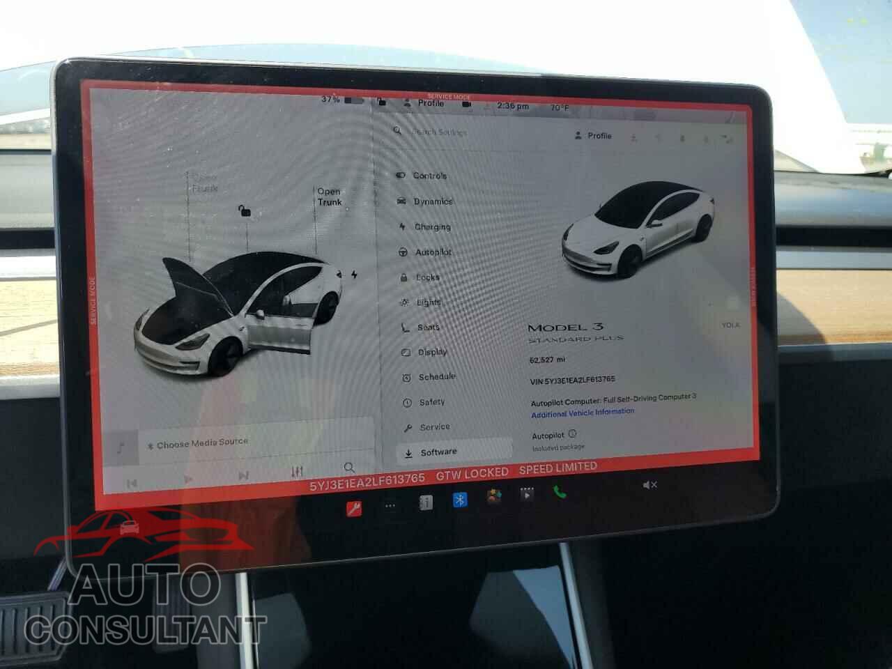 TESLA MODEL 3 2020 - 5YJ3E1EA2LF613765