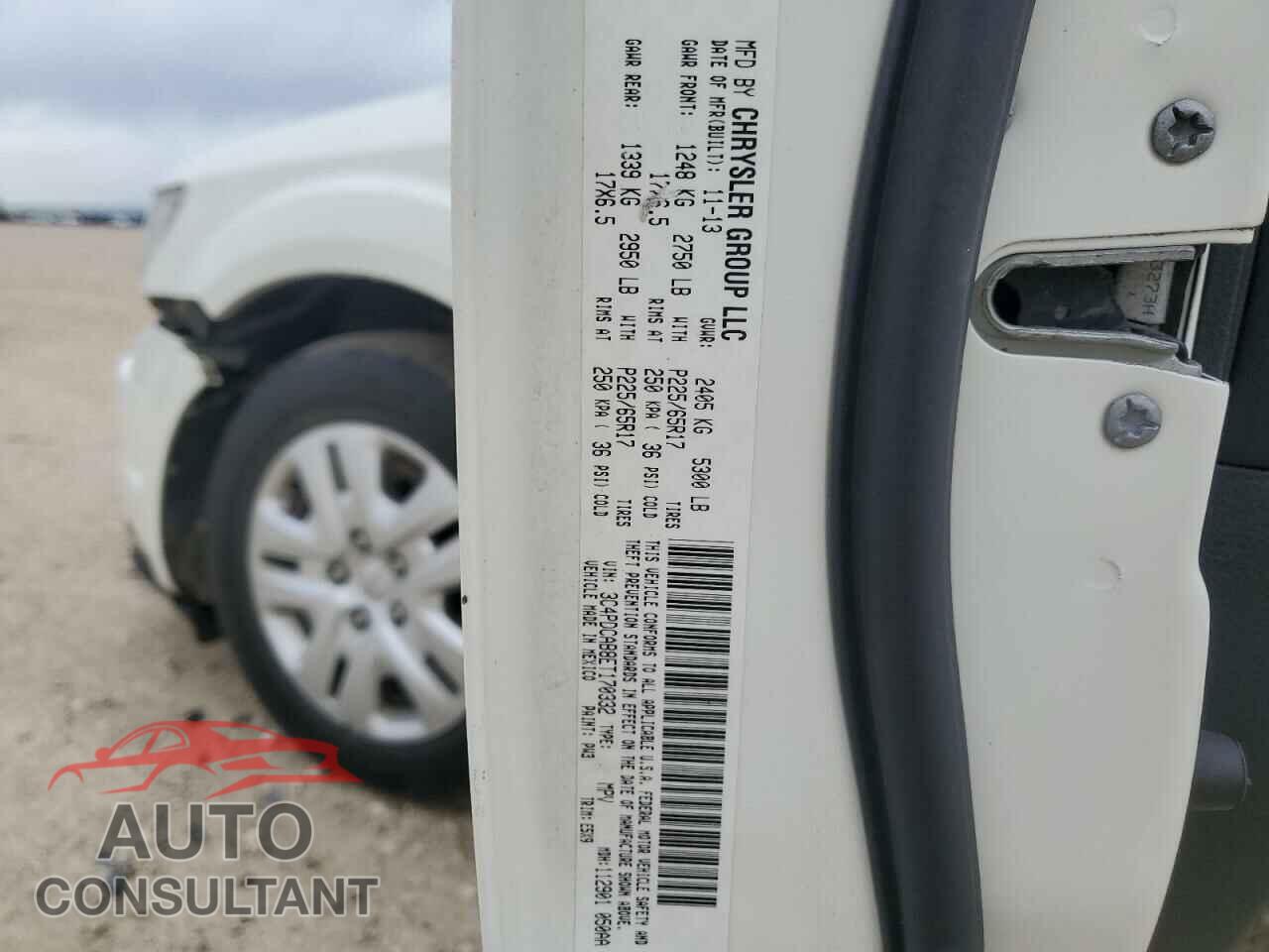 DODGE JOURNEY 2014 - 3C4PDCAB8ET170332