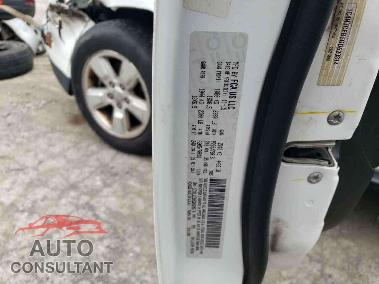 JEEP COMPASS 2016 - 1C4NJCEB5GD620814