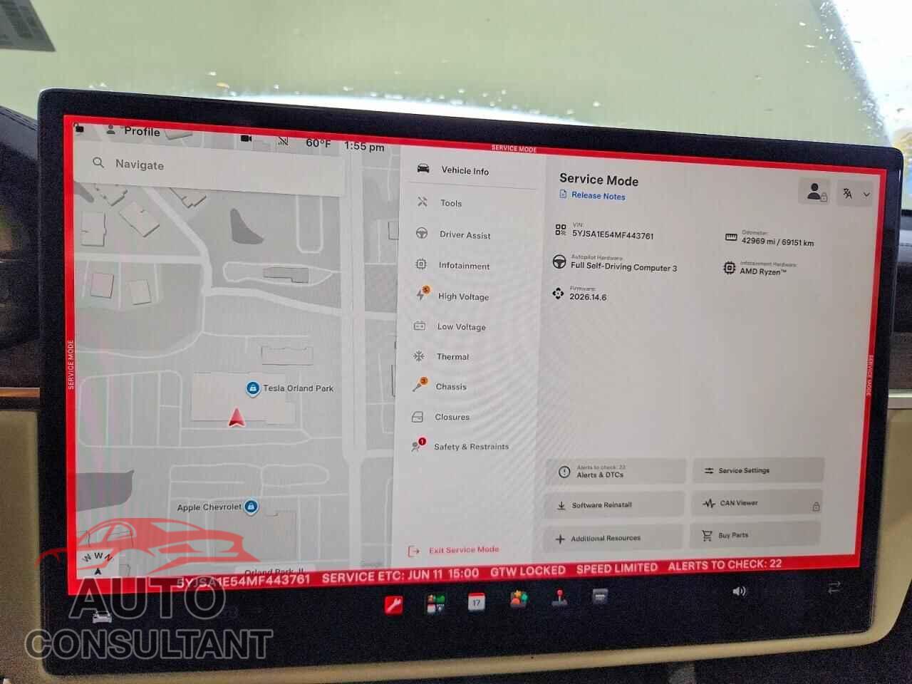 TESLA MODEL S 2021 - 5YJSA1E54MF443761