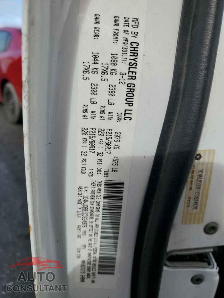 JEEP COMPASS 2012 - 1C4NJDBB1CD624976