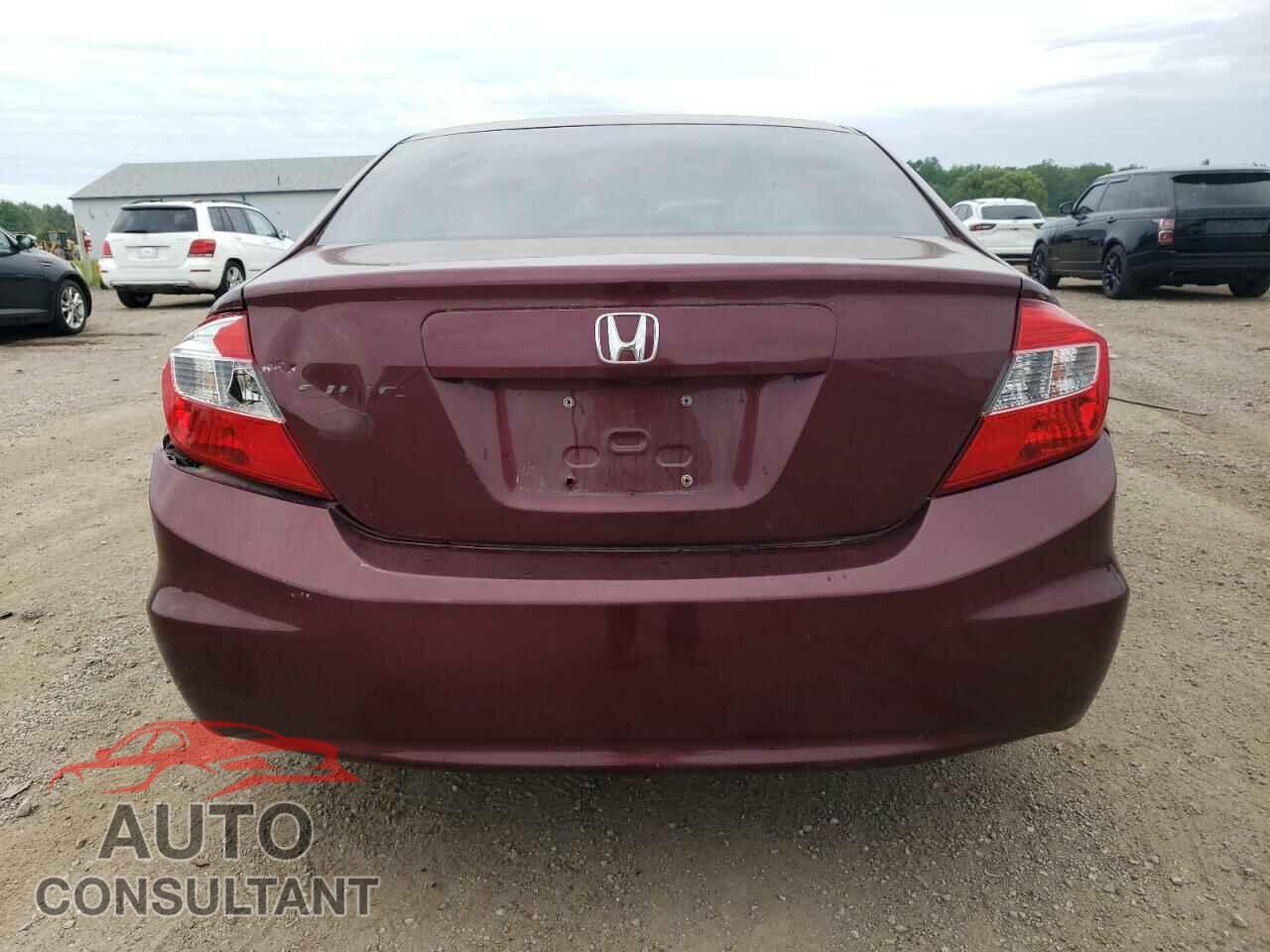 HONDA CIVIC 2012 - 19XFB2F54CE088100