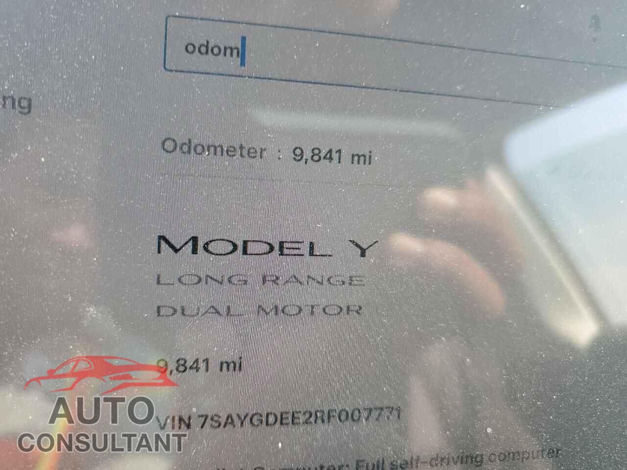 TESLA MODEL Y 2024 - 7SAYGDEE2RF007771