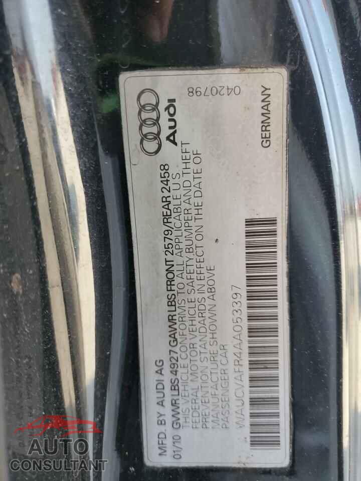 AUDI S5/RS5 2010 - WAUCVAFR4AA053397