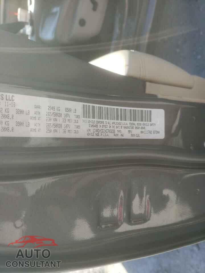 DODGE DURANGO 2017 - 1C4RDHDG1HC703232