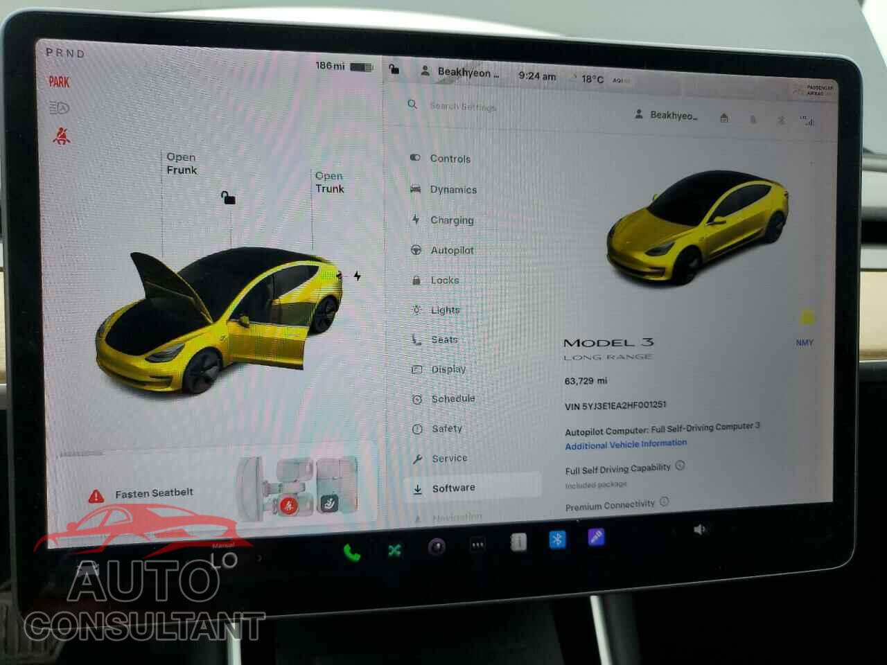 TESLA MODEL 3 2017 - 5YJ3E1EA2HF001251