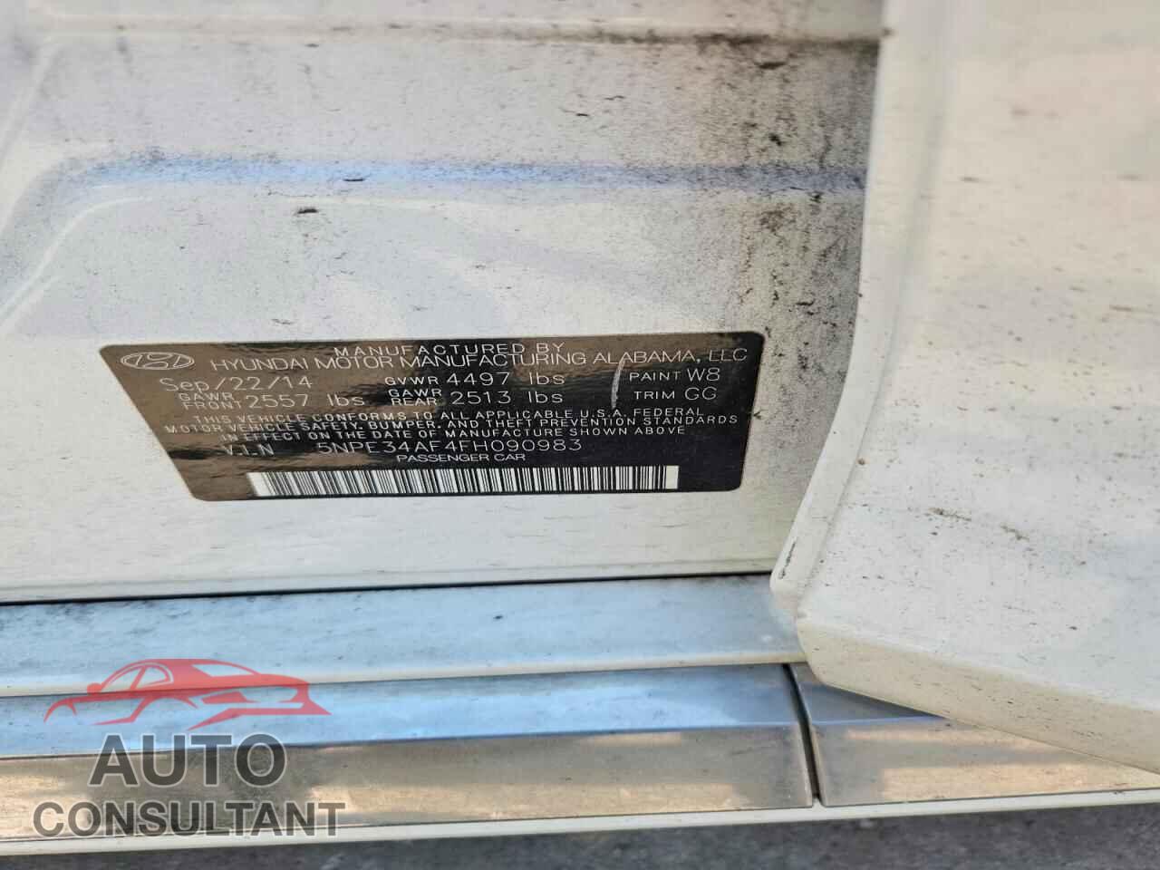 HYUNDAI SONATA 2015 - 5NPE34AF4FH090983