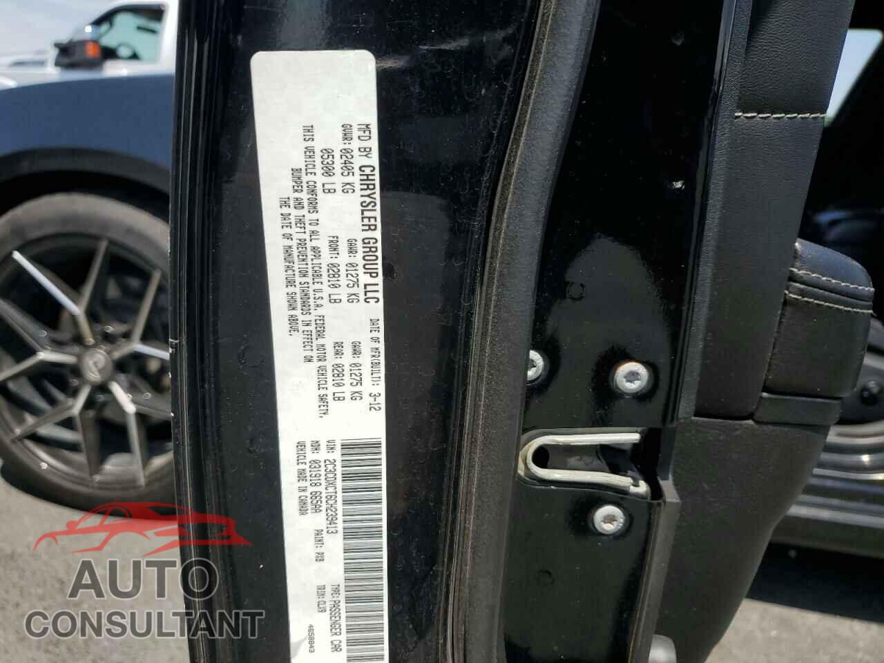 DODGE CHARGER 2012 - 2C3CDXCT6CH239413