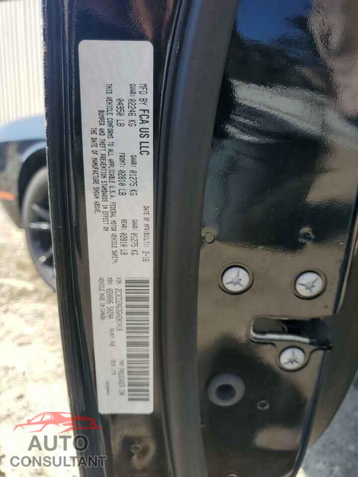 DODGE CHALLENGER 2016 - 2C3CDZAG3GH201418