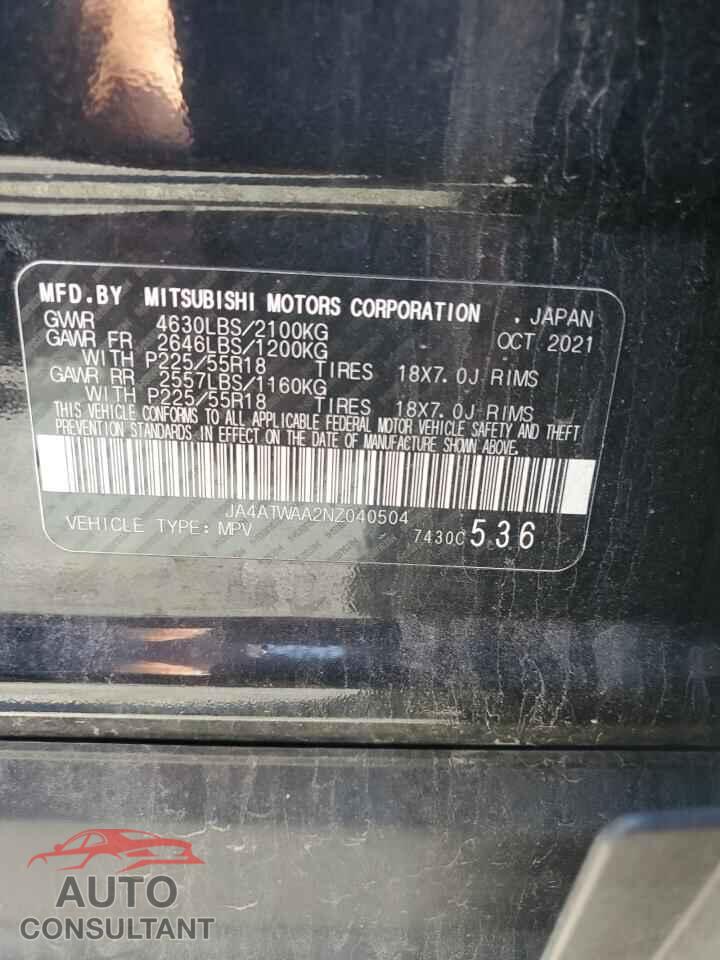 MITSUBISHI ECLIPSE 2022 - JA4ATWAA2NZ040504