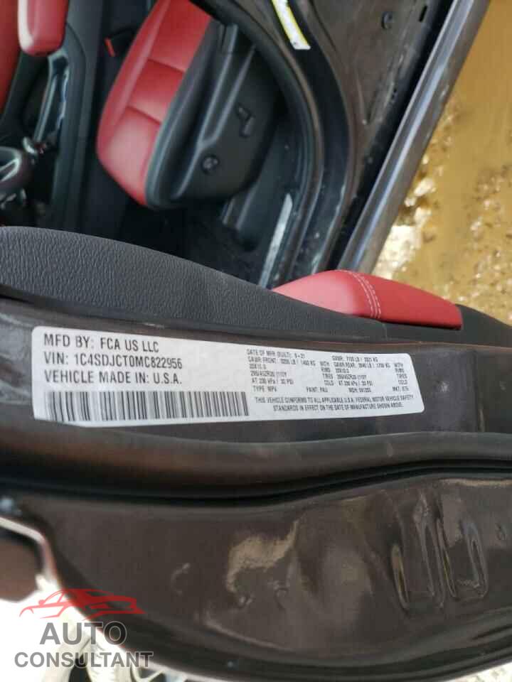DODGE DURANGO 2021 - 1C4SDJCT0MC822956