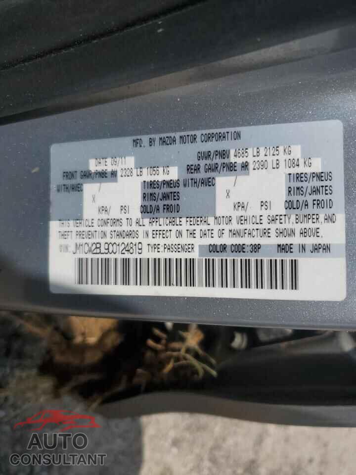 MAZDA 5 2012 - JM1CW2BL9C0124819