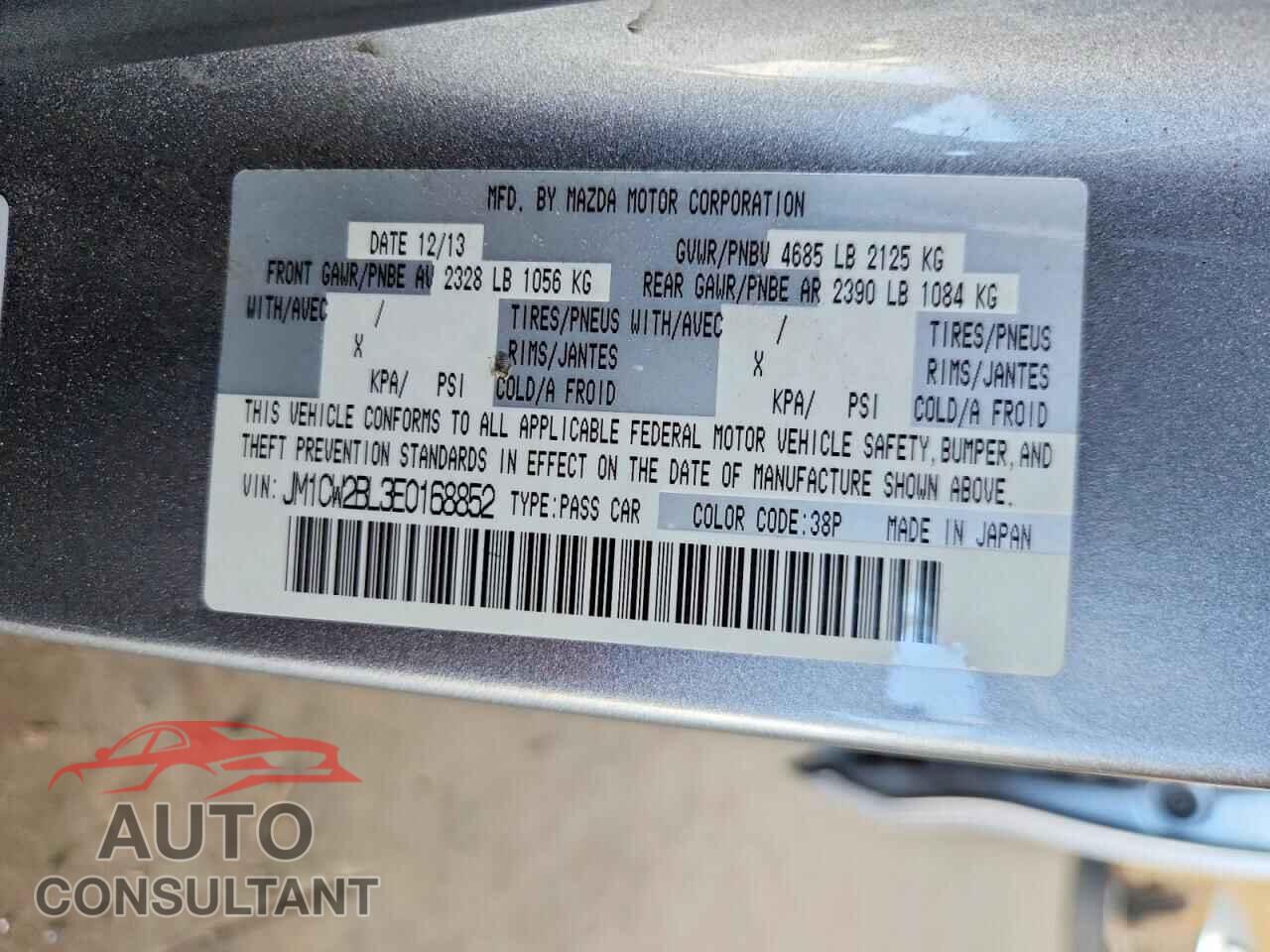 MAZDA 5 2014 - JM1CW2BL3E0168852