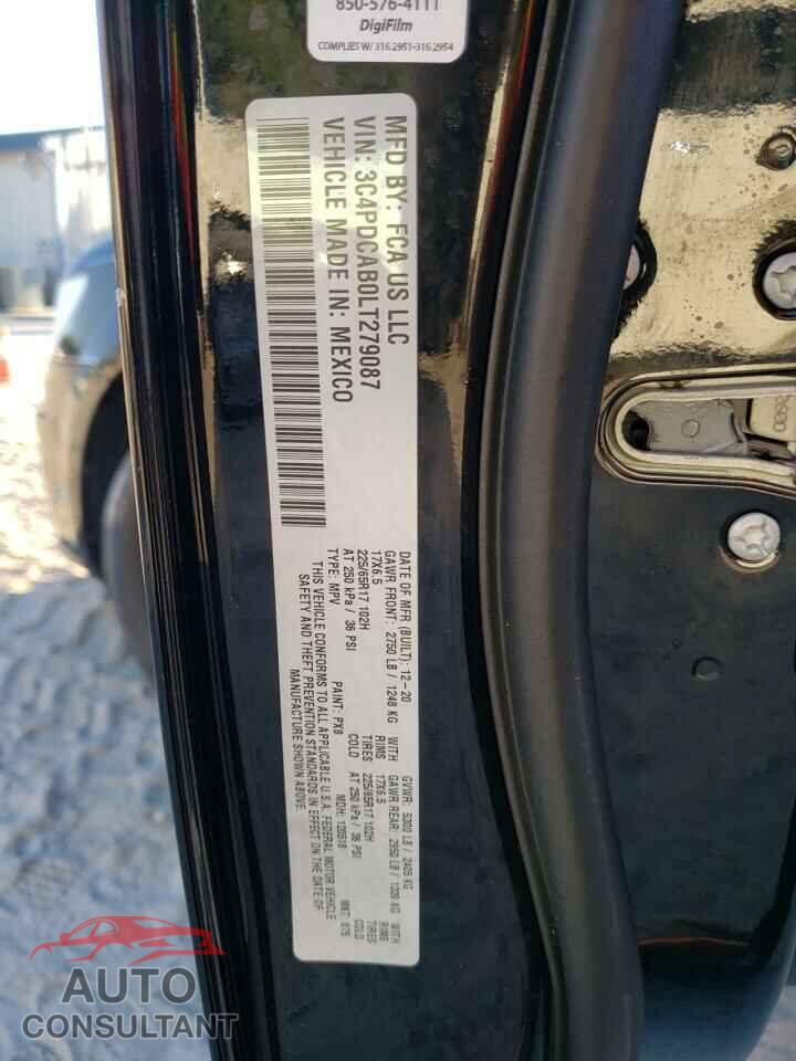 DODGE JOURNEY 2020 - 3C4PDCAB0LT279087
