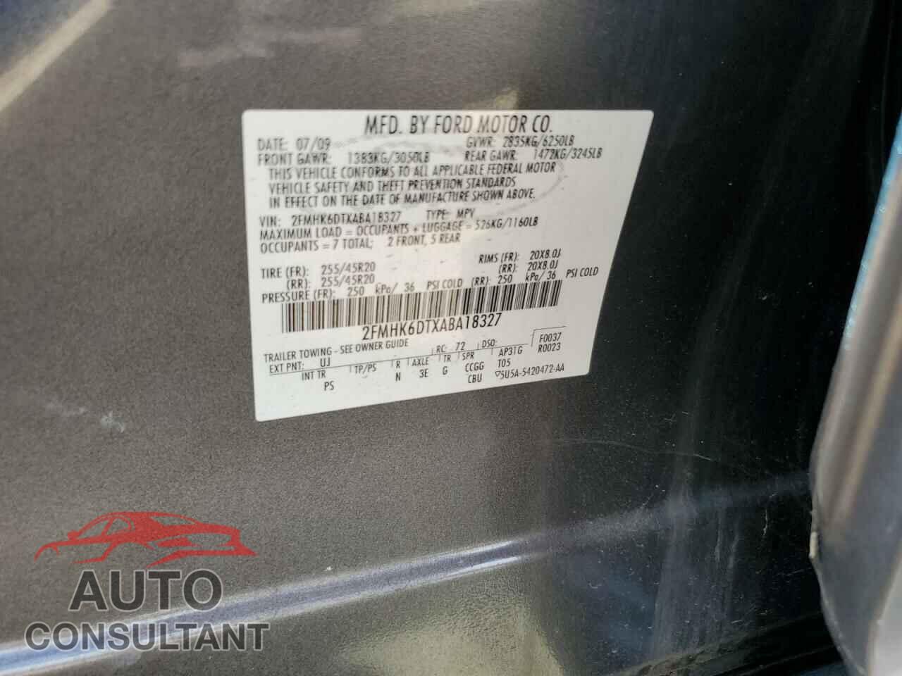 FORD FLEX 2010 - 2FMHK6DTXABA18327