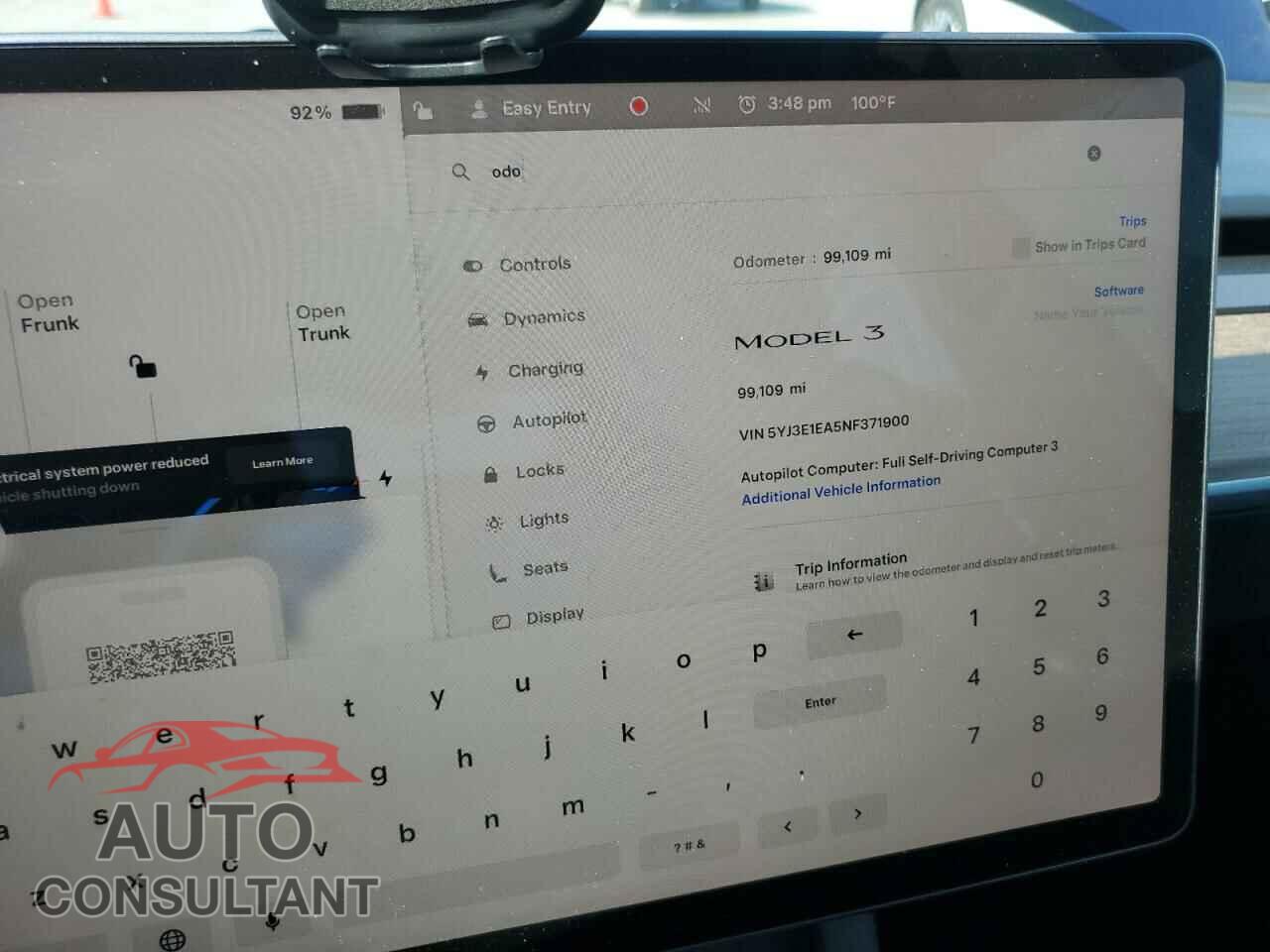 TESLA MODEL 3 2022 - 5YJ3E1EA5NF371900