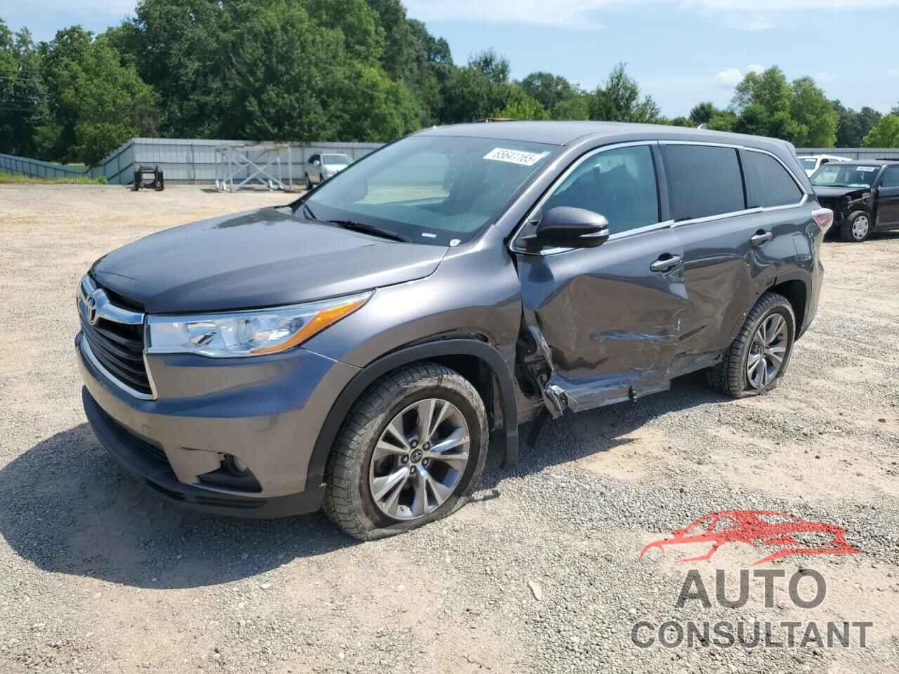 TOYOTA HIGHLANDER 2016 - 5TDZKRFH1GS159894
