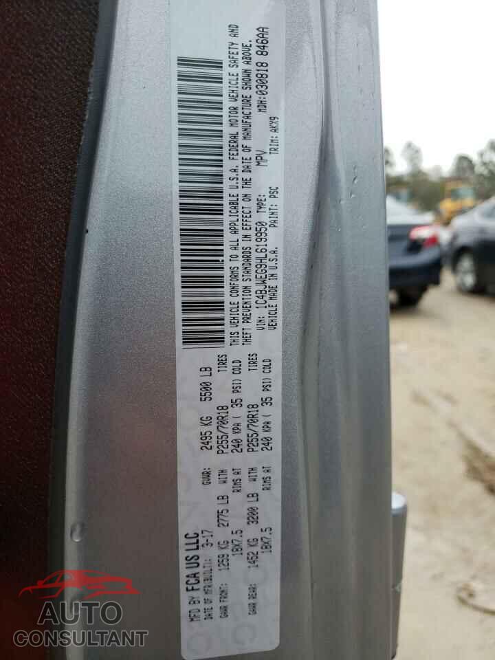 JEEP WRANGLER 2017 - 1C4BJWEG9HL619950