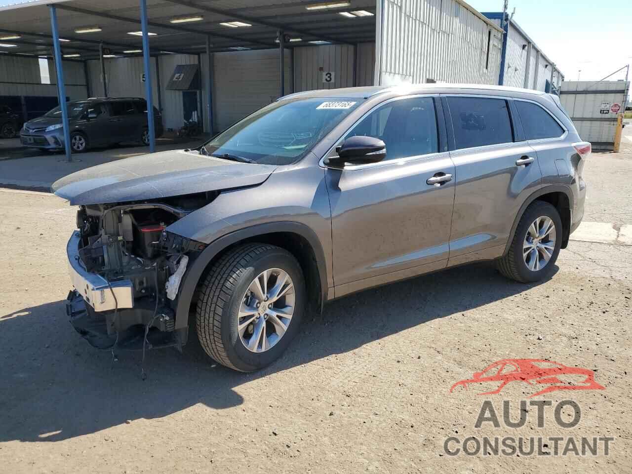 TOYOTA HIGHLANDER 2015 - 5TDJKRFH7FS160544