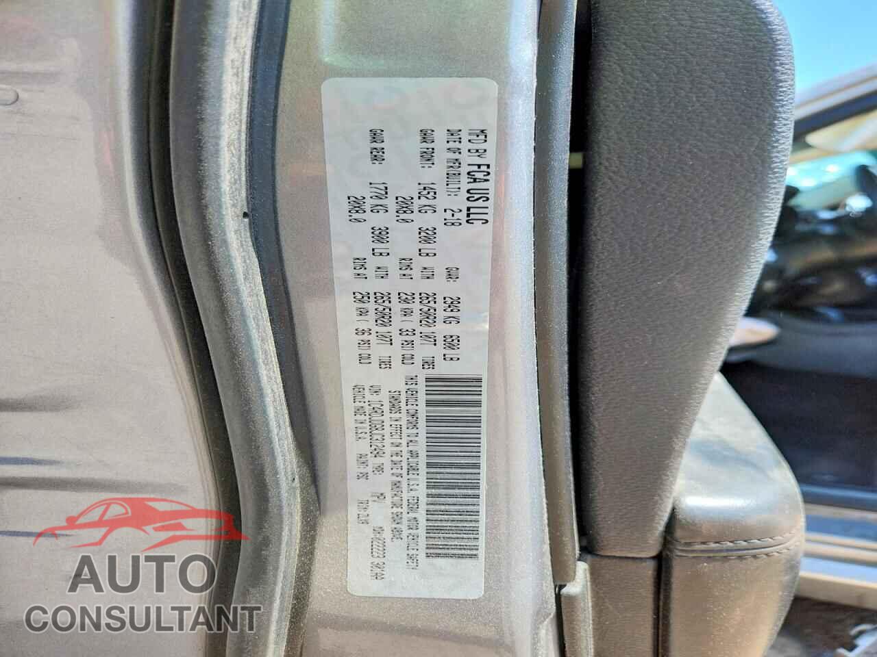 DODGE DURANGO 2018 - 1C4RDJDG8JC312494