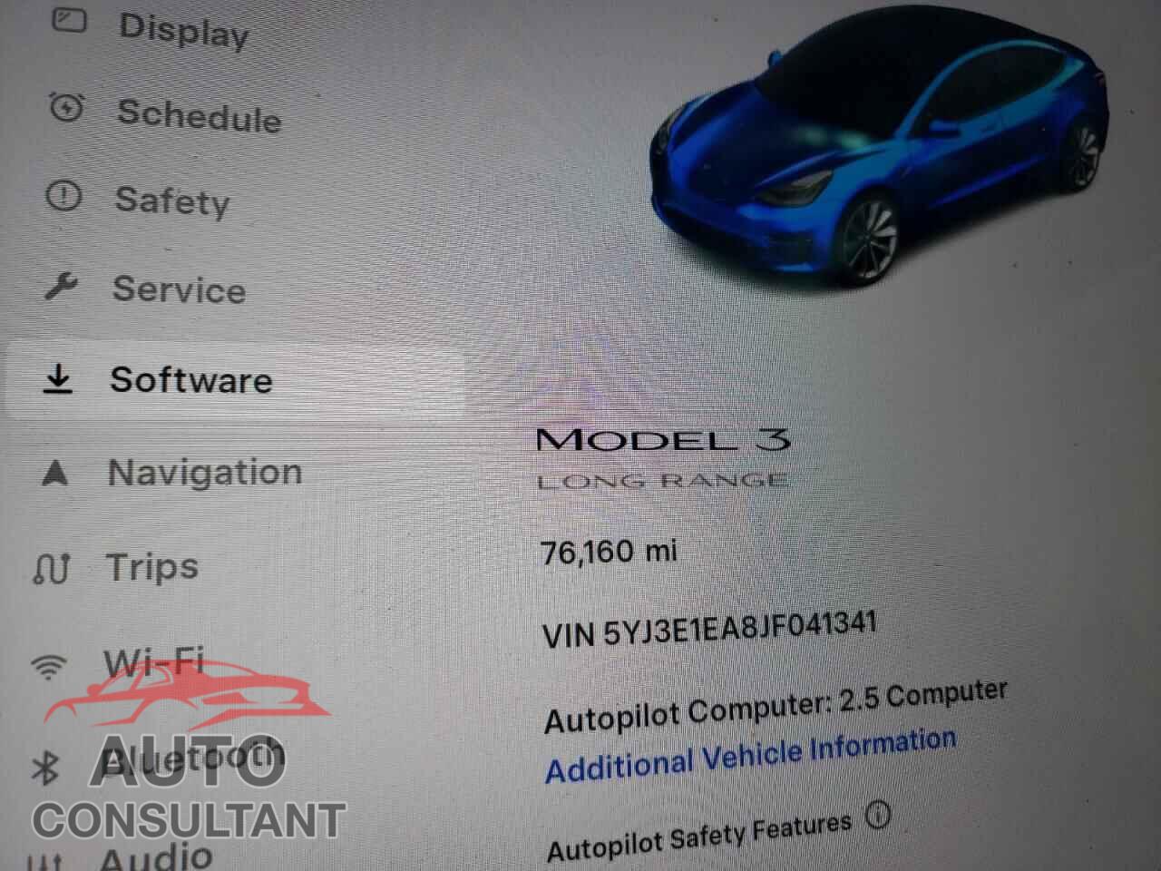 TESLA MODEL 3 2018 - 5YJ3E1EA8JF041341