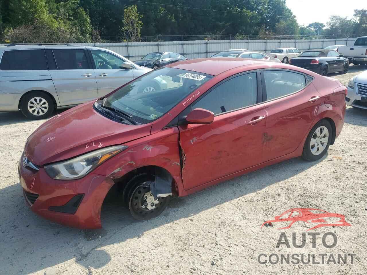 HYUNDAI ELANTRA 2016 - KMHDH4AE1GU489339