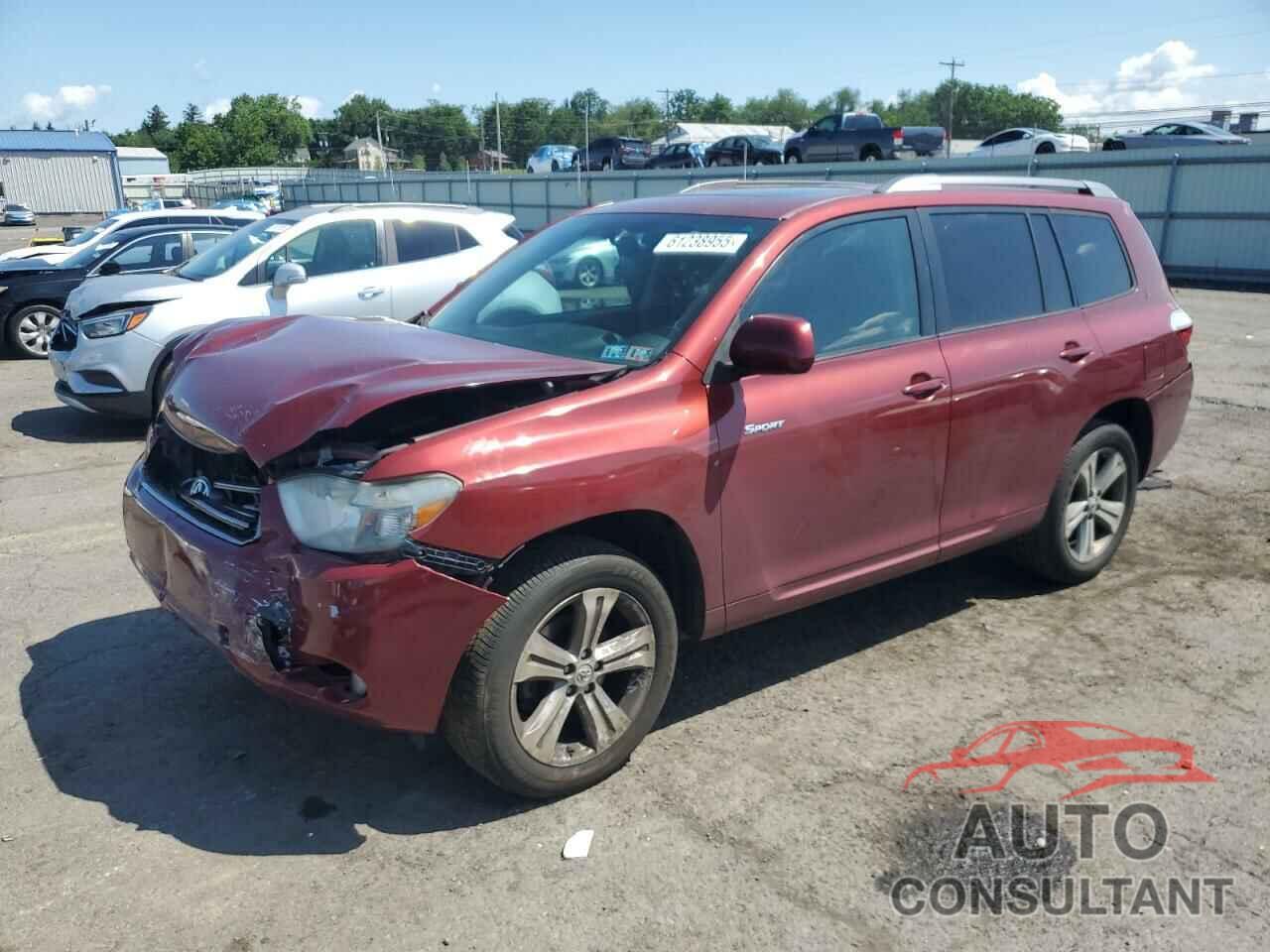 TOYOTA HIGHLANDER 2010 - 5TDEK3EH9AS007687