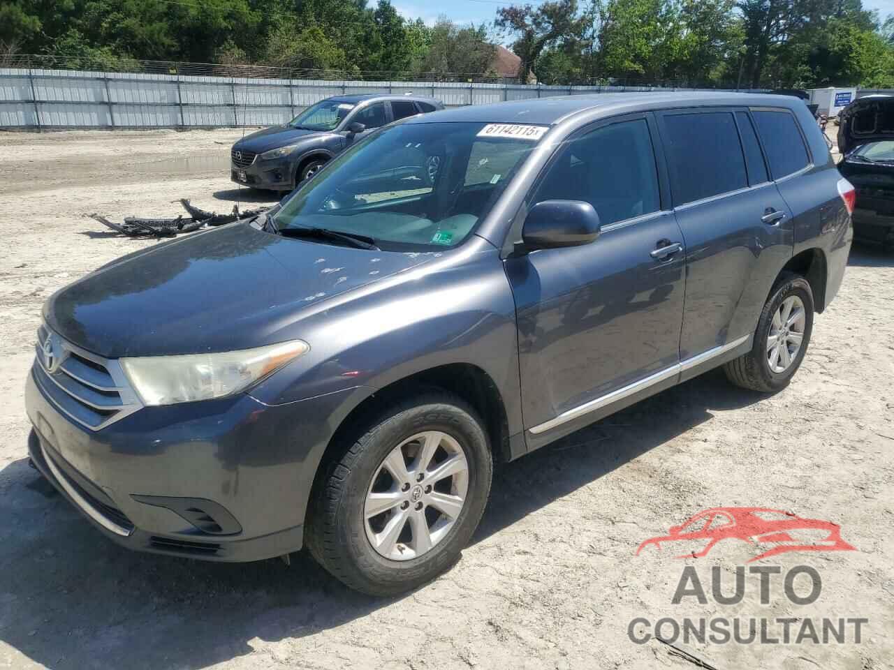 TOYOTA HIGHLANDER 2012 - 5TDZA3EH2CS028758