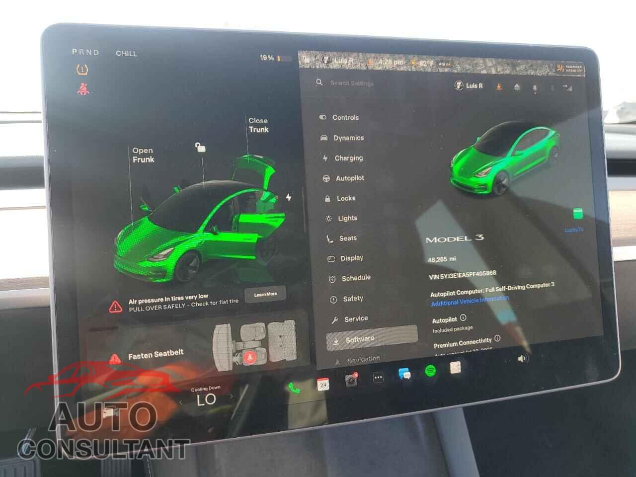 TESLA MODEL 3 2023 - 5YJ3E1EA5PF405868
