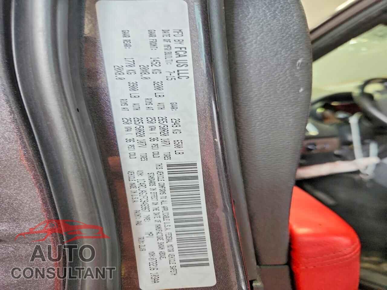 DODGE DURANGO 2015 - 1C4RDJAG1FC946967