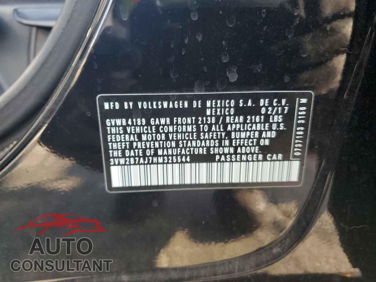 VOLKSWAGEN JETTA 2017 - 3VW2B7AJ7HM325544