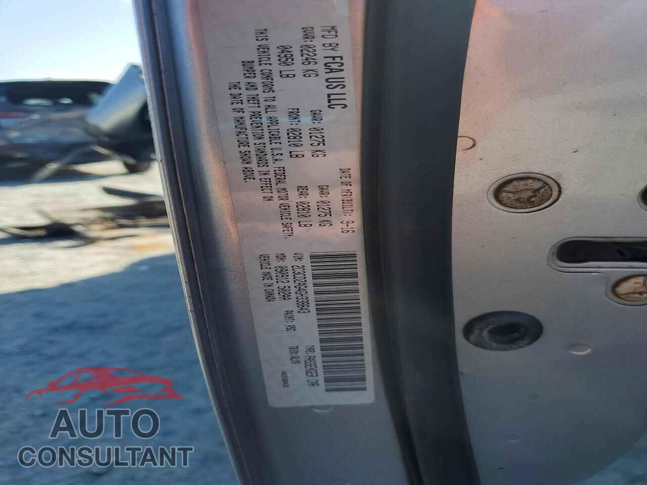 DODGE CHALLENGER 2016 - 2C3CDZAG4GH338643