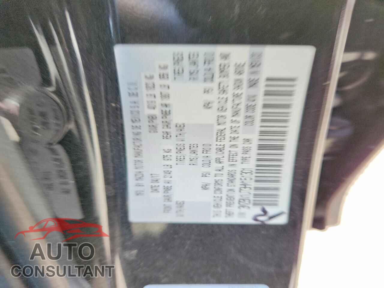 MAZDA 3 2017 - 3MZBN1U73HM151301