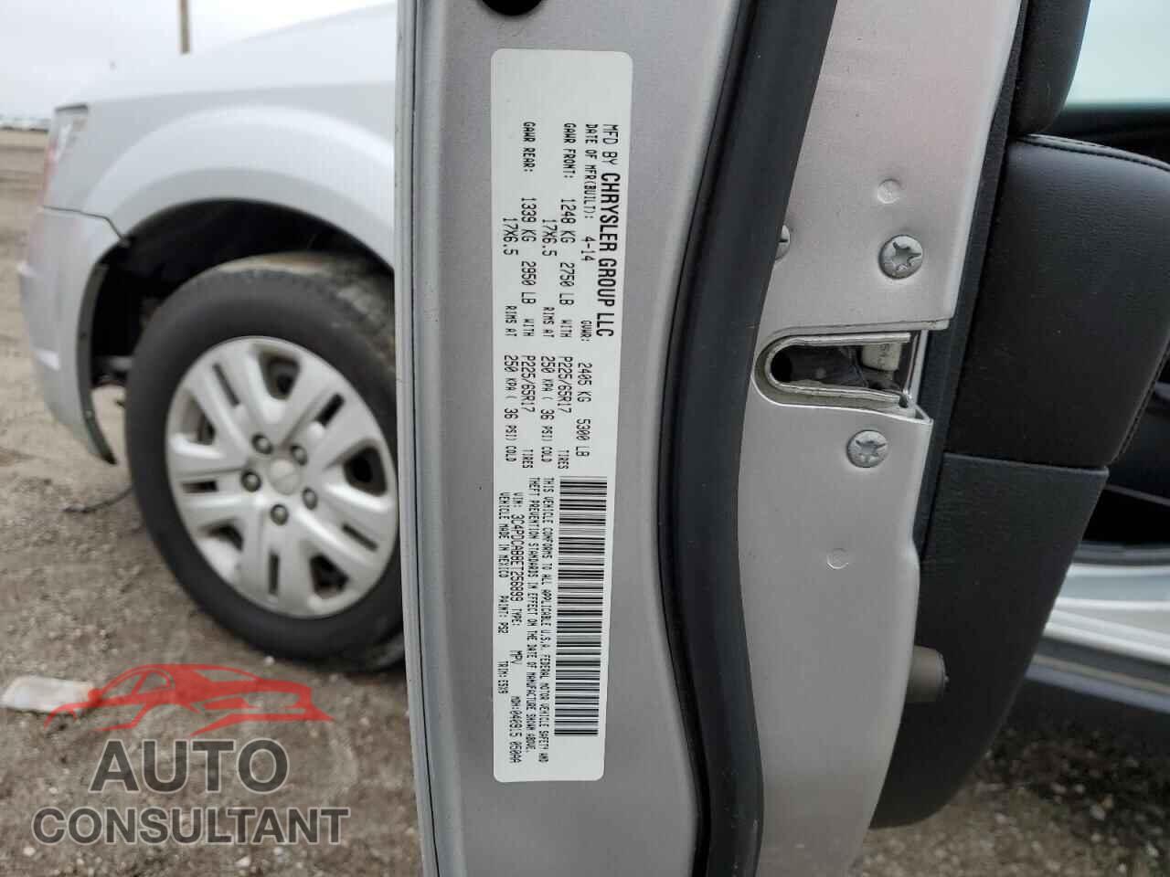 DODGE JOURNEY 2014 - 3C4PDCAB8ET256899