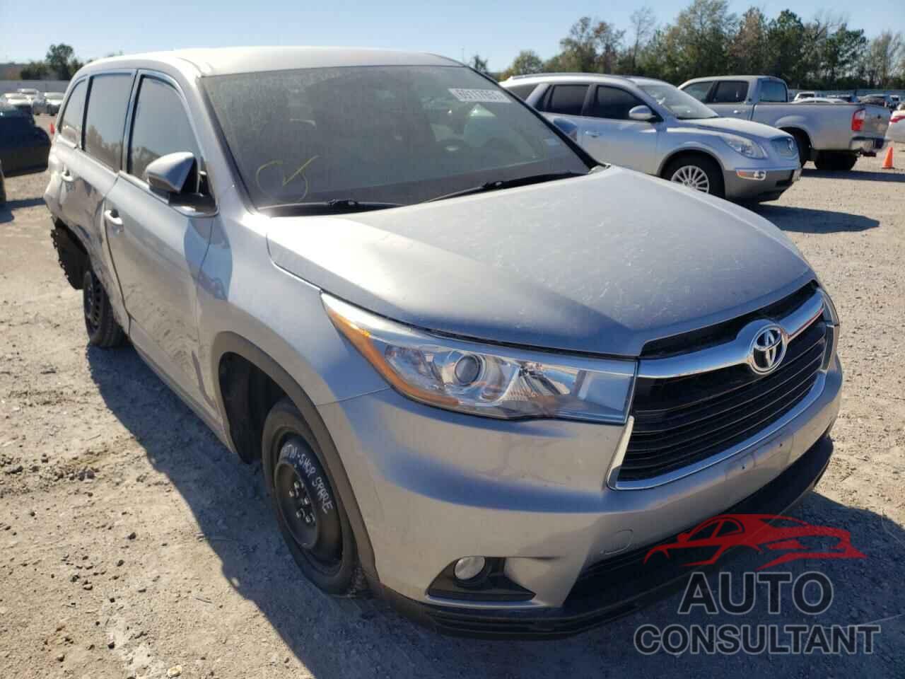 TOYOTA HIGHLANDER 2016 - 5TDZKRFH7GS125572
