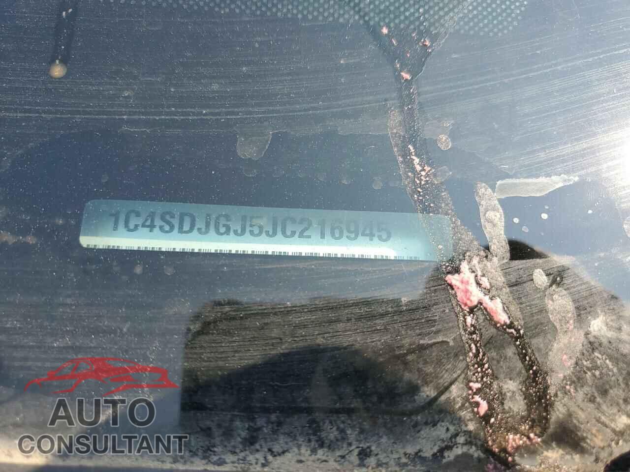DODGE DURANGO 2018 - 1C4SDJGJ5JC216945