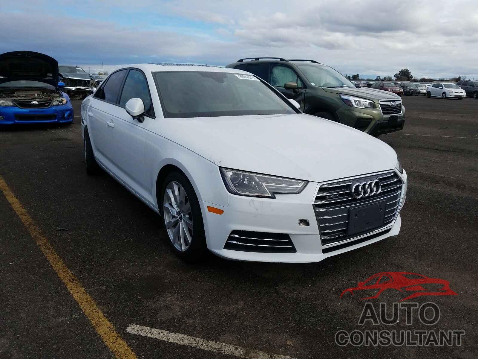 AUDI A4 2017 - WAUANAF4XHN020287