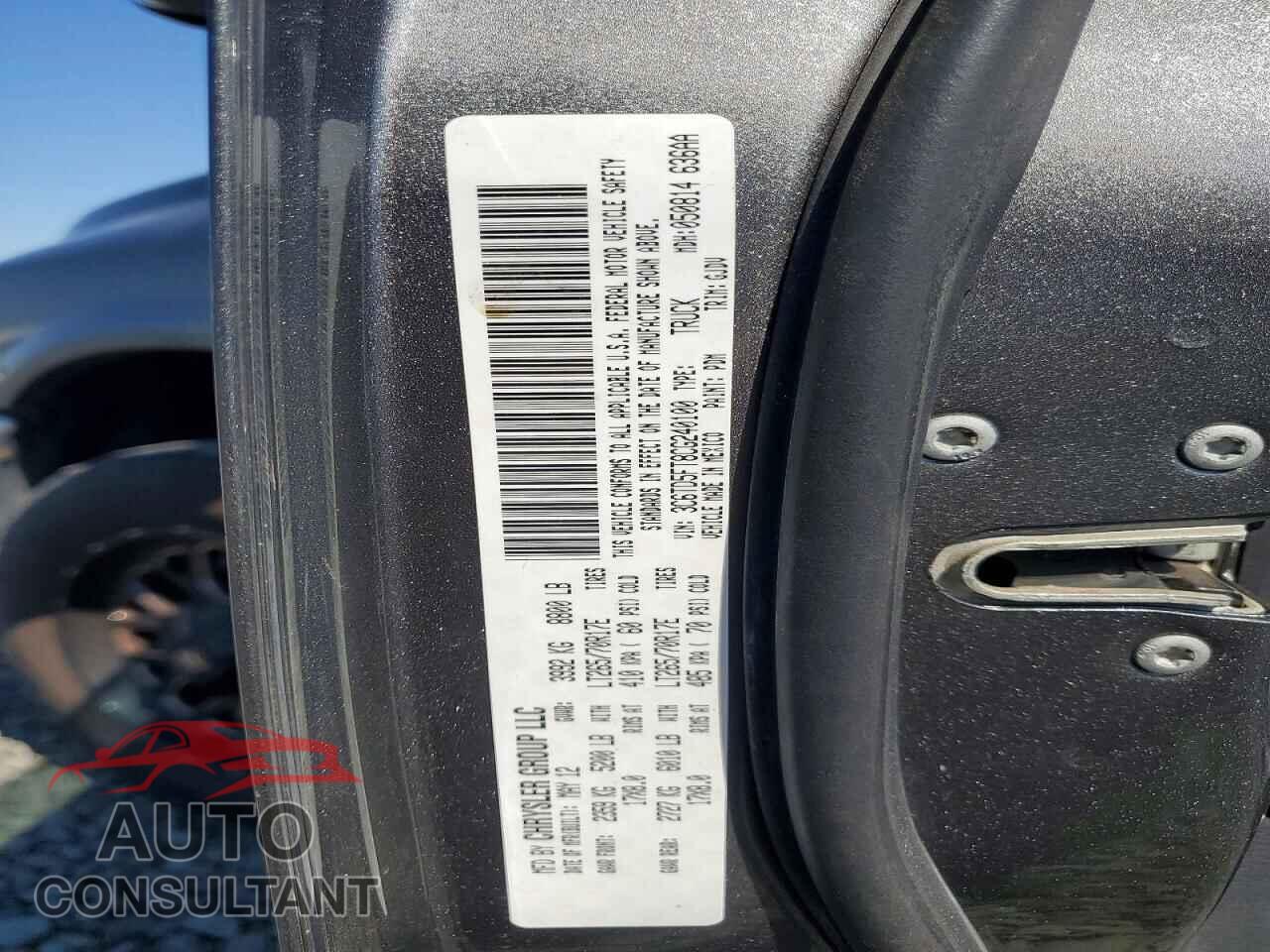 DODGE RAM 2500 2012 - 3C6TD5FT8CG240100