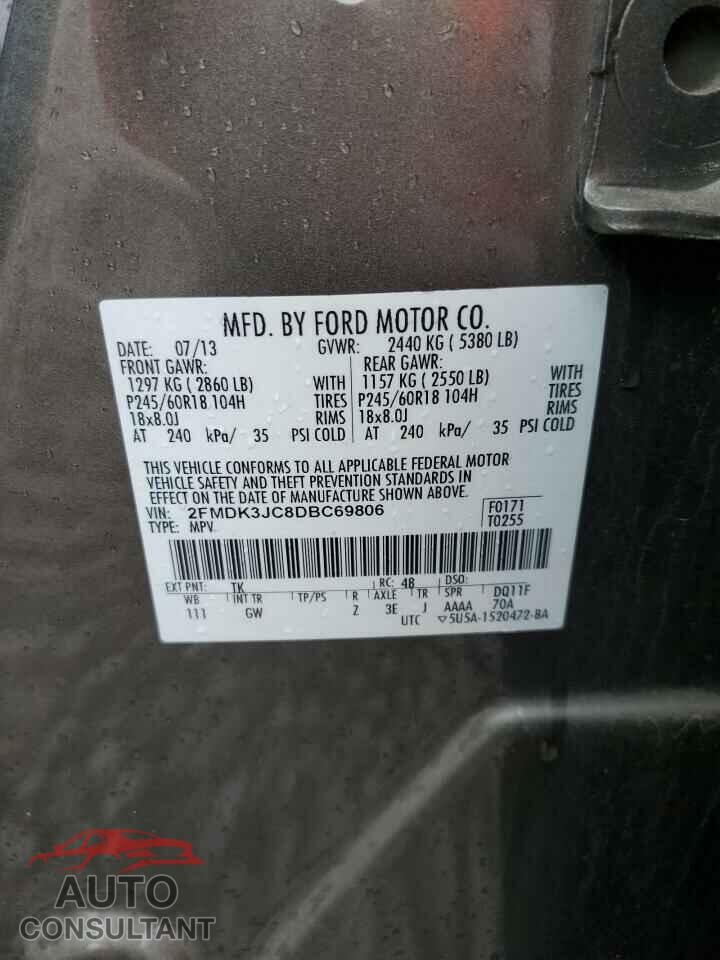 FORD EDGE 2013 - 2FMDK3JC8DBC69806