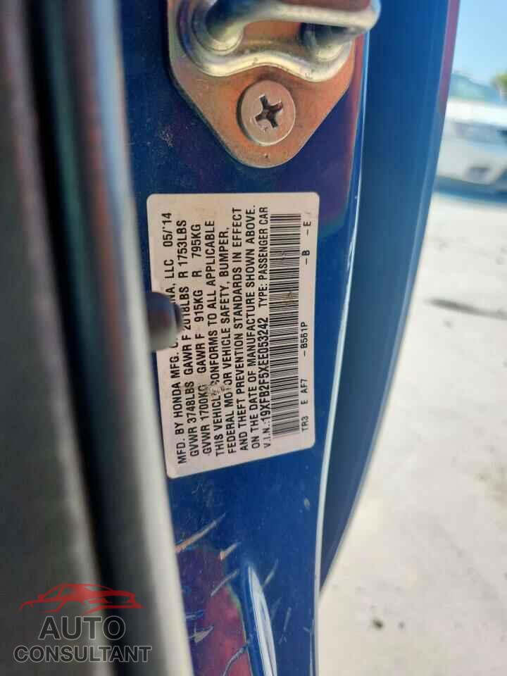 HONDA CIVIC 2014 - 19XFB2F5XEE053242