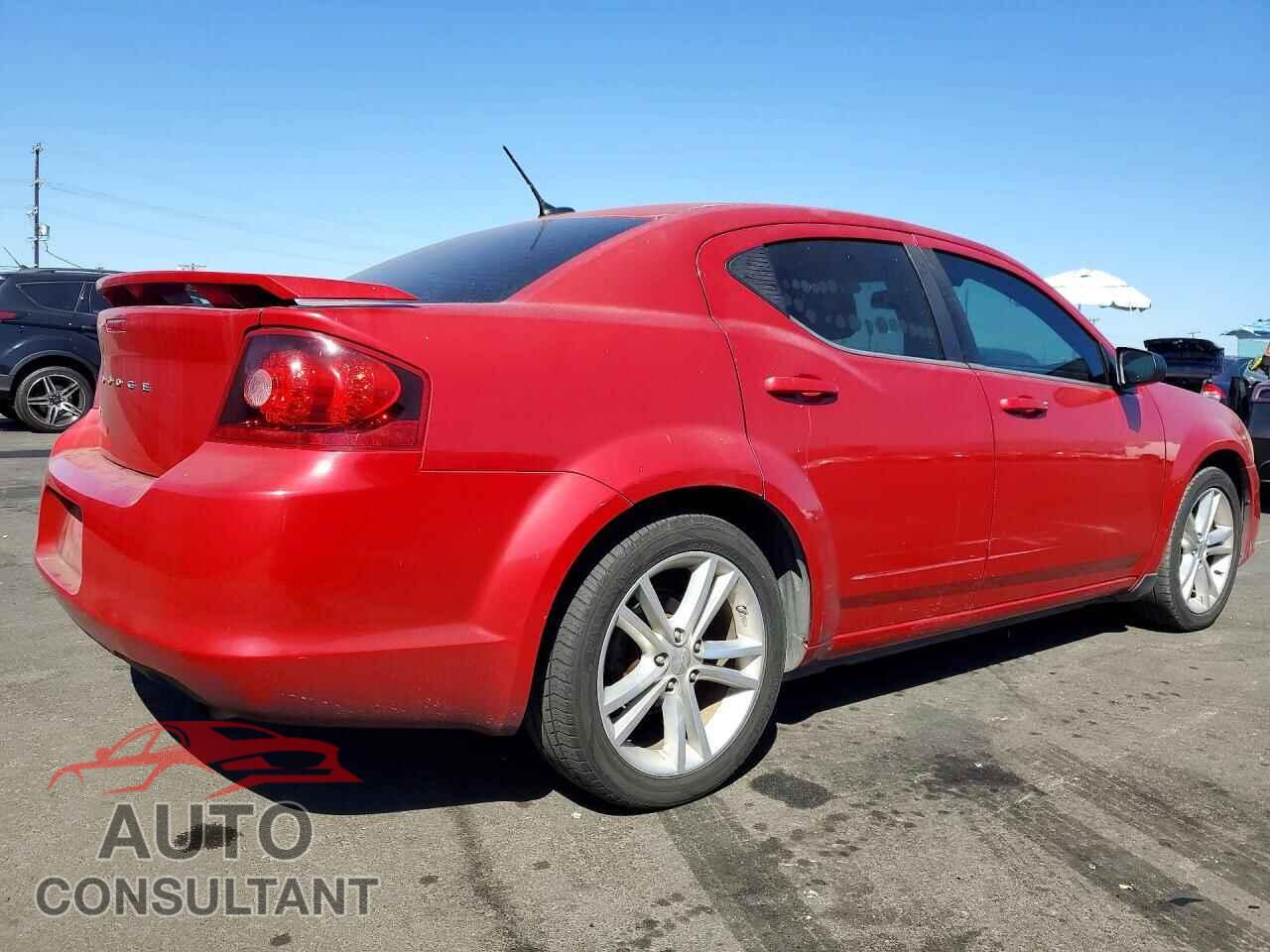 DODGE AVENGER 2012 - 1C3CDZAG0CN255003
