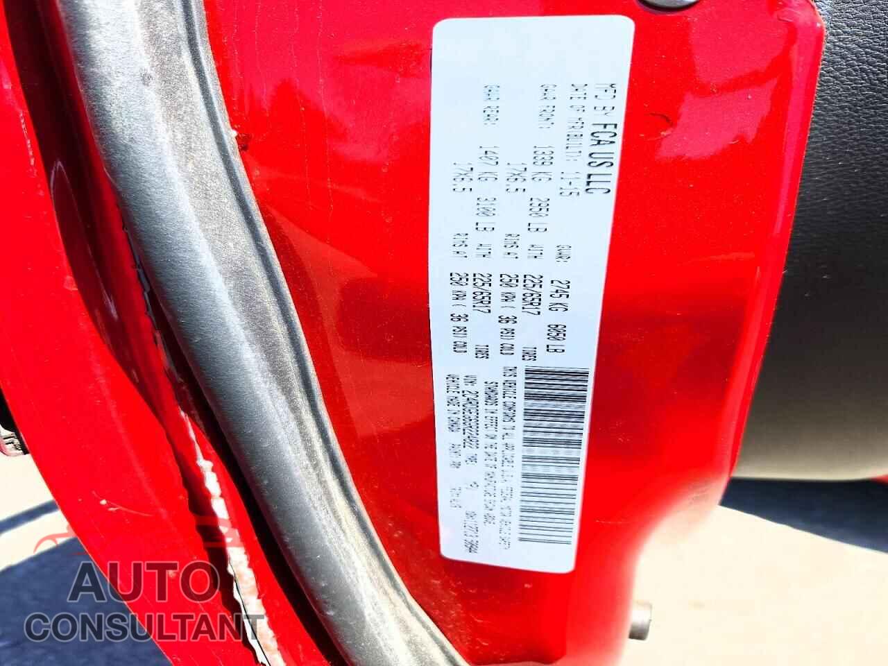 DODGE CARAVAN 2016 - 2C4RDGEG6GR224822