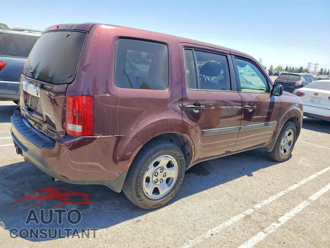 HONDA PILOT 2013 - 5FNYF3H27DB022013