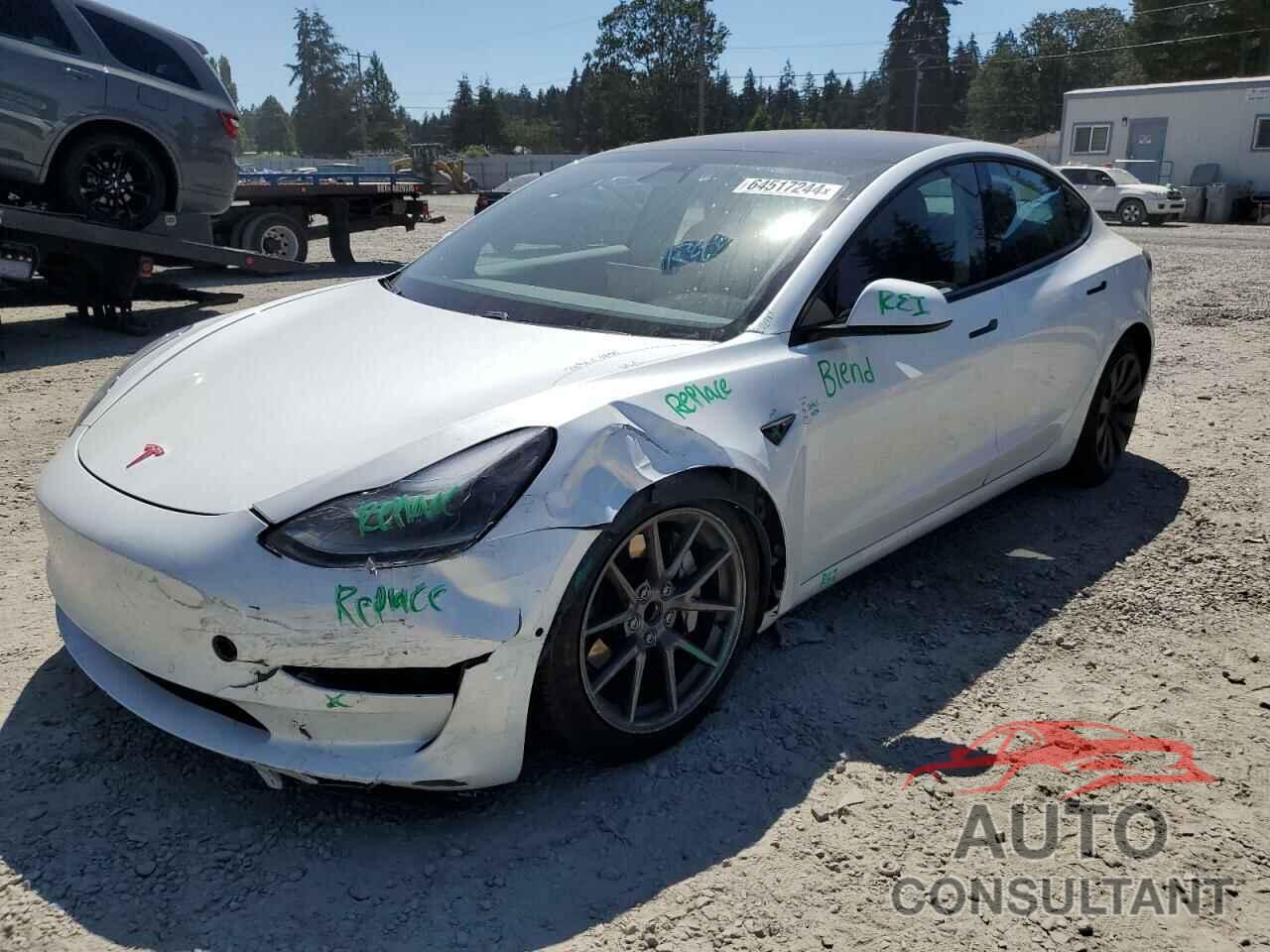 TESLA MODEL 3 2021 - 5YJ3E1EA0MF871803