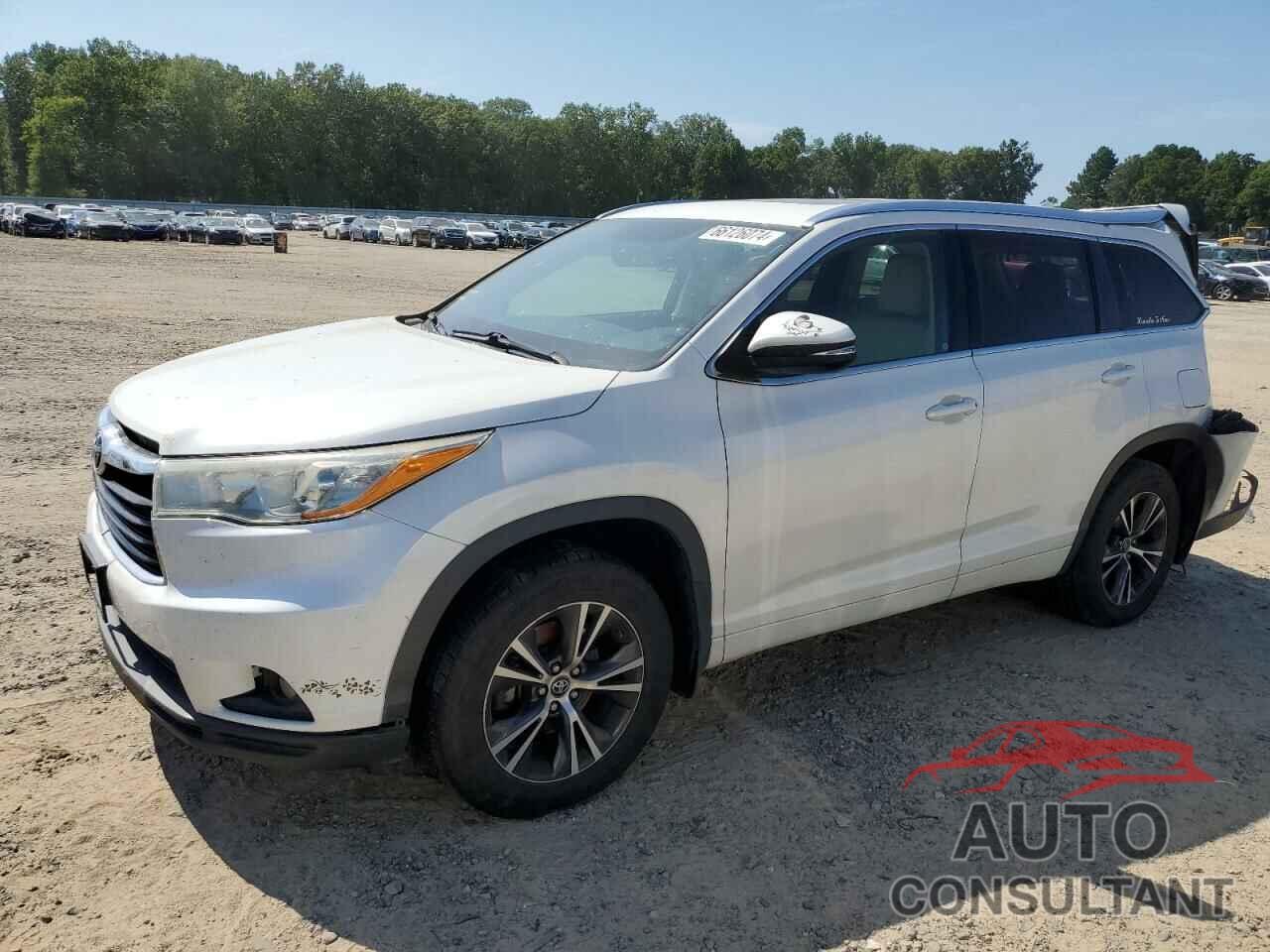 TOYOTA HIGHLANDER 2016 - 5TDJKRFH1GS506069