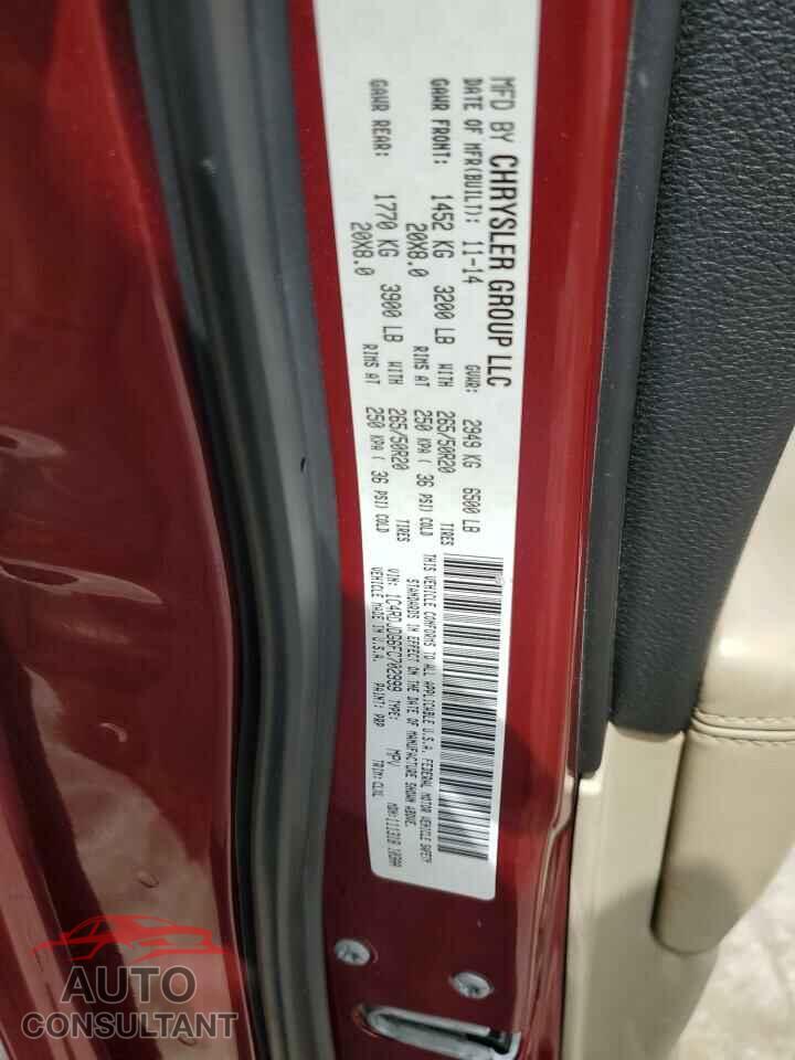 DODGE DURANGO 2015 - 1C4RDJDG6FC702999