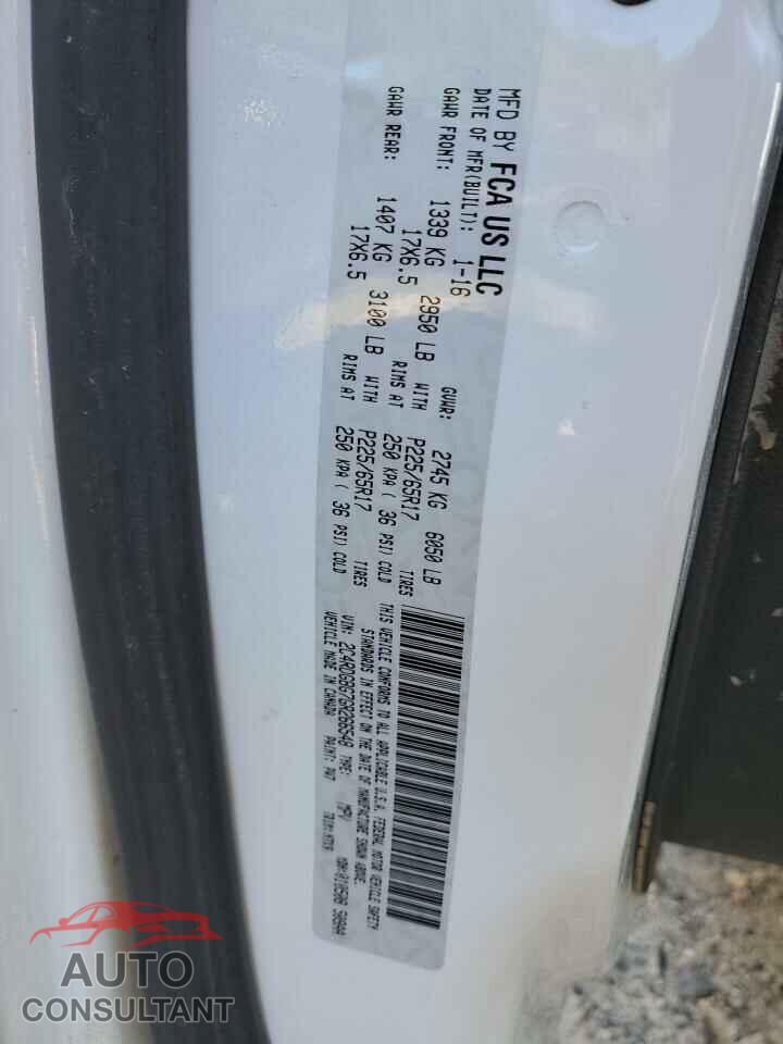 DODGE CARAVAN 2016 - 2C4RDGBG7GR266548