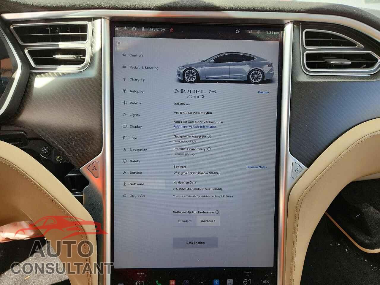 TESLA MODEL S 2017 - 5YJSA1E29HF198466
