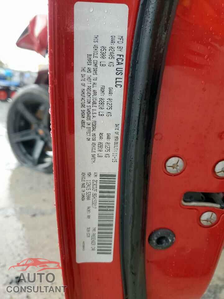 DODGE CHALLENGER 2016 - 2C3CDZFJ9GH153217
