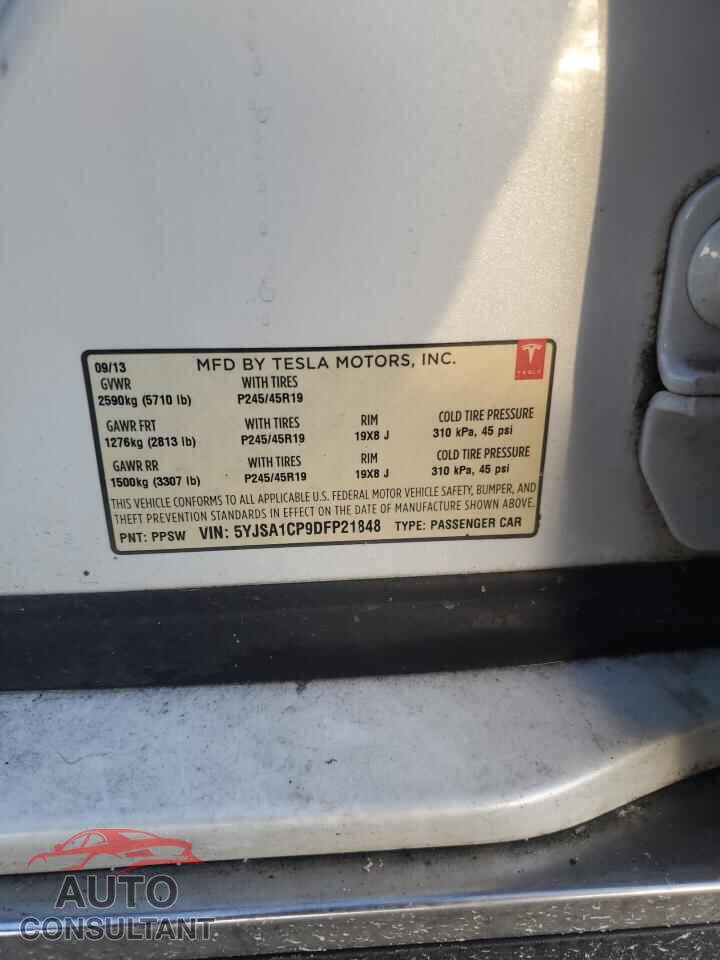 TESLA MODEL S 2013 - 5YJSA1CP9DFP21848